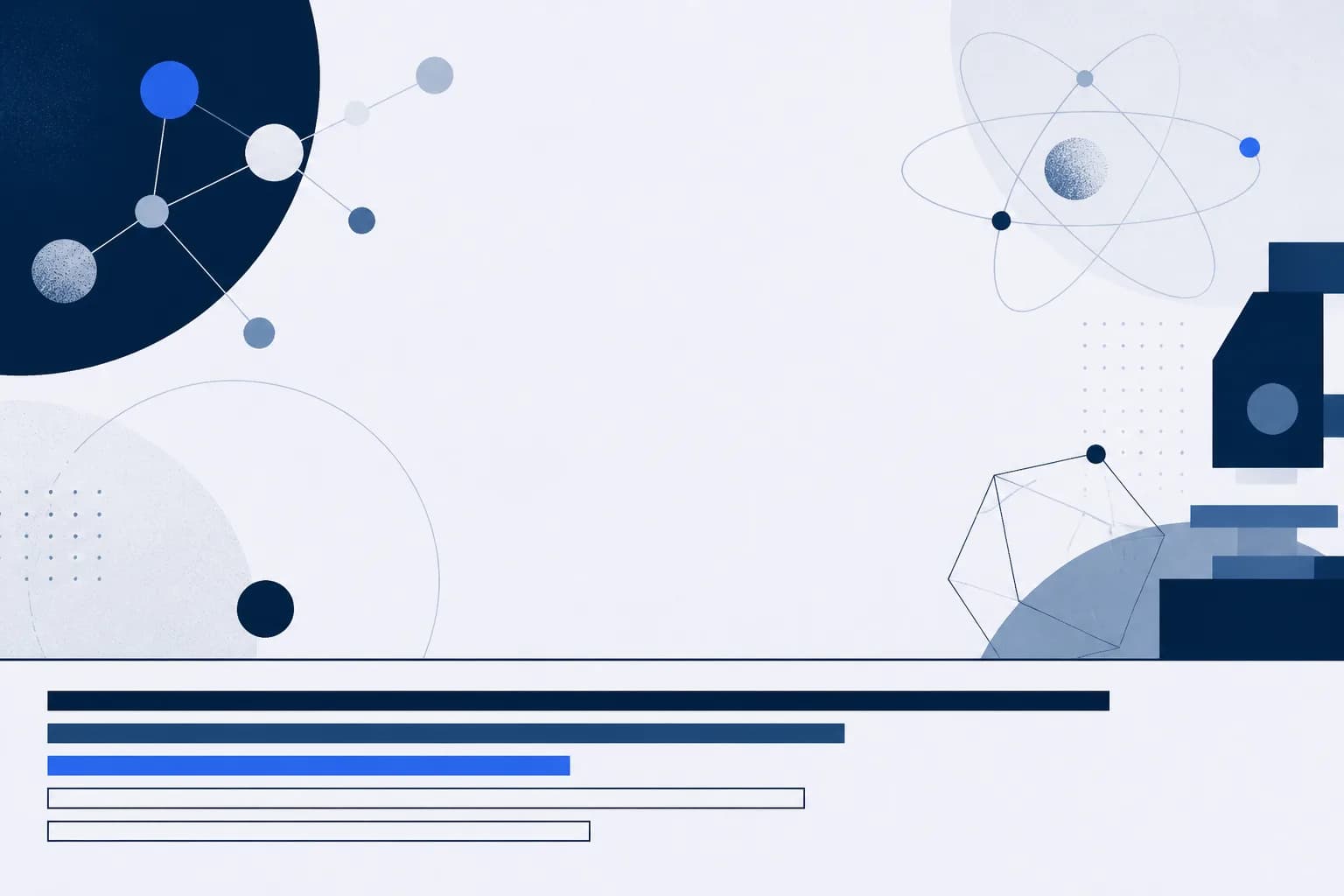 Abstract illustration of a website footer made of stacked horizontal bars, with several bars filled in and a few left empty.